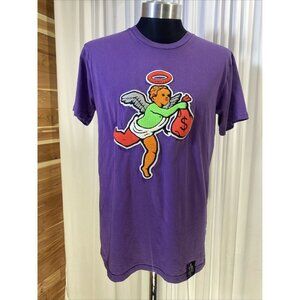 Muerte Hustle Daily Get Money‎ Angel Bag of Cash Black T-Shirt Size M Hip-Hop